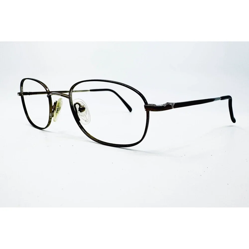 Marchon Eyeglass Frames Mens Brown M3141 705 Oval Metal 135